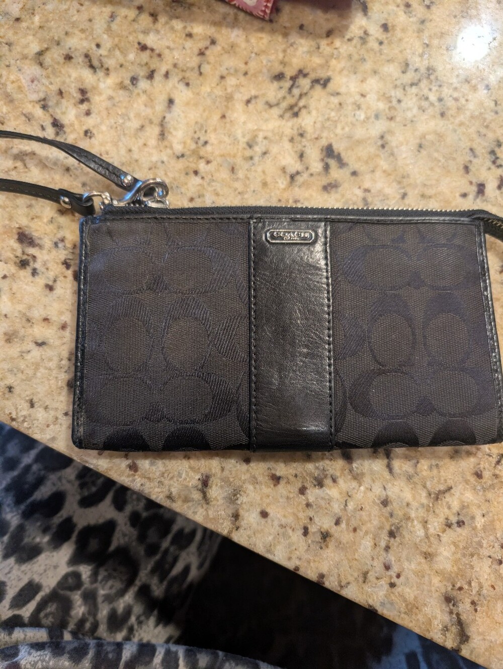 Coach Black Wristlet Wallet